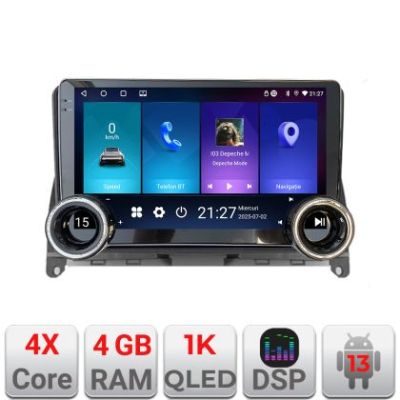 Navigatie Mercedes W204 2008-2012 Kit-W204 Edotec  4+64 10.5 inch Incell 1K android Wifi 5Ghz gps internet
