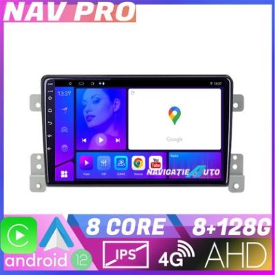 Navigatie Suzuki Grand Vitara Old Octa Core KIT 053 EDOTEC-LITE Android Ecran 720P Octa Core 8 128 Carplay