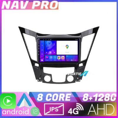 Navigatie Hyundai Sonata 2011 2015 KIT 259 EDOTEC-LITE Android Ecran 720P Octa Core 8 128 Carplay
