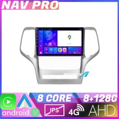 Navigatie Jeep Gran Cherokee 2011 2013 KIT GRCHE EDOTEC-LITE Android Ecran 720P Octa Core 8 128 Carplay