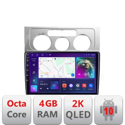 Navigatie VW Touran 2003-2010 C-TOURAN1 Android Octa Core Ecran 2K QLED GPS 4G 4+32GB 360 KIT-TOURAN1+EDT-E410-2K