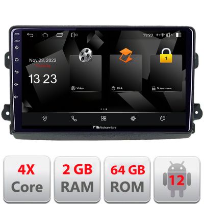 Navigatie Fiat Ducato 2021- Nakamichi Android Ecran 720P Quad Core 2+64 carplay android auto NAM5230