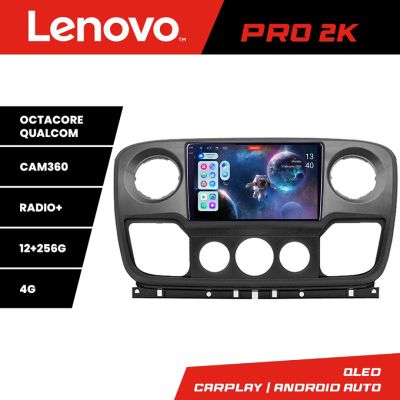 Navigatie Opel Movano, Renault Master 2010-2021 Android radio gps internet 8 core QLED 2K 12+256 360GB 4-Core Lenovo