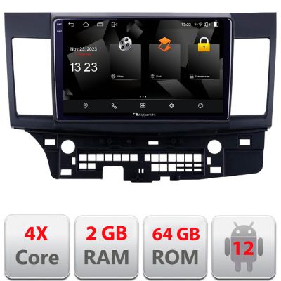 Navigatie Mitsubishi Lancer 5230-037 Android Ecran 720P Quad Core 2+64 carplay android auto
