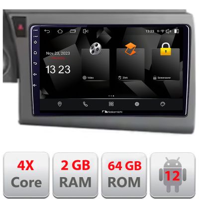 Navigatie Audi A6 C6 2004-2010 Nakamichi Android Ecran 720P Quad Core 2+64 carplay android auto NAM5230
