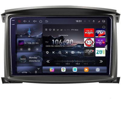Navigatie Toyota Land Cruiser L100 2002-2006 Android radio gps internet 8 core QLED 2K 12+256GB 360 Edotec