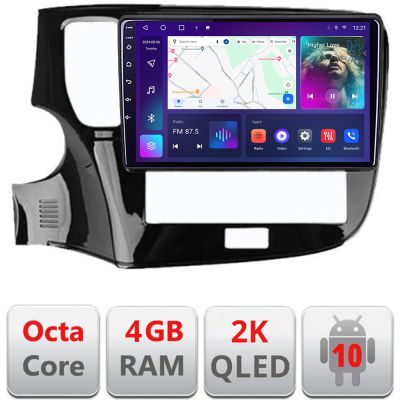 Navigatie Mitsubishi Oultander 2020- C-1230-20 Android Octa Core Ecran 2K QLED GPS 4G 4+32GB 360 kit-1230-20+EDT-E410-2K