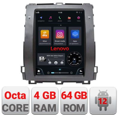 Navigatie Toyota Prado J120 high tip tesla radio gps internet Qualcomm 8X 8+128 360 4G carplay android auto  kit-tesla-456-high+ v1