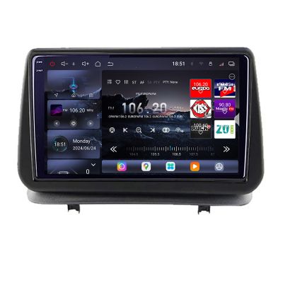 NavigatieRenault Clio 3 2005-2013 Edotec Kit-Clio3 8 core QLED 2K 12+256GB 360 Android Waze USB Navigatie Internet Youtube Radio