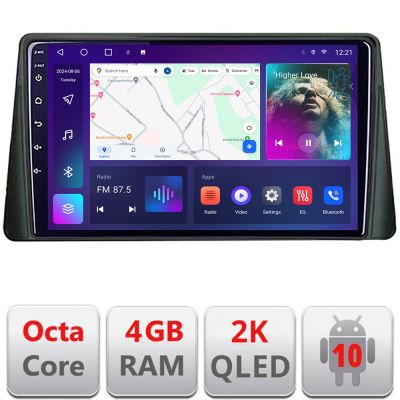 Navigatie Ford Focus 4 Kuga 2018-2023 Android Octa Core Ecran 2K QLED GPS 4G 4+32GB 360 kit-focus4+EDT-E410-2K