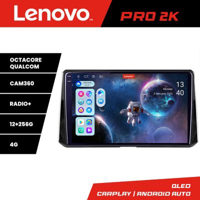 Navigatie Toyota Corolla/Auris 2018- Lenovo Kit-388 8 core QLED 2K 12+256 360 Android Waze USB Navigatie Internet Youtube Radio