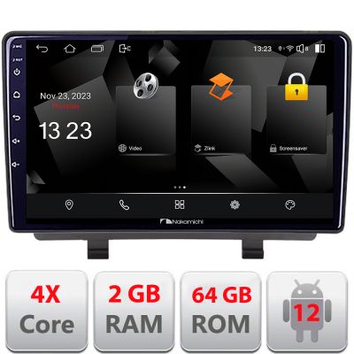 Navigatie Opel Zafira C 2011-2019 Nakamichi Android Ecran 720P Quad Core 2+64 carplay android auto NAM5230
