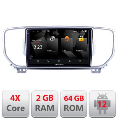 Navigatie Kia Sportage 2016-2018 5230-567 Android Ecran 720P Quad Core 2+64 carplay android auto