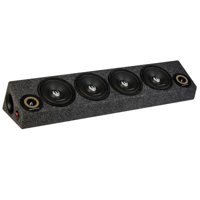 Incinta audio cu 4 difuzoare medii de 6,5", de 300 W, 2 tweetere de 3,6", de 160 W, in total 760 W RMS/1520 W max, Phoenix Gold