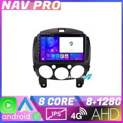 Navigatie Mazda 2 2007 2013 EDOTEC-LITE Android radio gps internet Octa core 8 128 Carplay