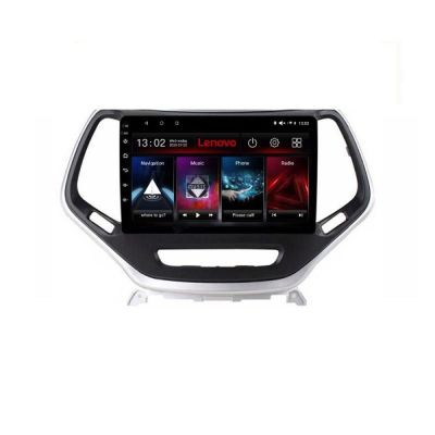 Navigatie Jeep Cherokee 2014-2019 Lenovo Kit-248 8 core QLED 2K 4+64 360 Android Waze USB Navigatie Internet Youtube Radio