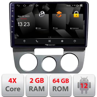 Navigatie VW Golf 5 2004-2010 clima manuala Android Ecran 720P Quad Core 2+64 carplay android auto