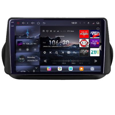 Navigatie Peugeot Bipper, Citroen Nemo, Fiat Qubo 2008-2017 Android radio gps internet 8 core QLED 2K 12+256GB 360 Edotec v1