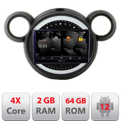 Navigatie Mini 2011-2015 sistem CIC Android Ecran 720P Quad Core 2+64 carplay android auto