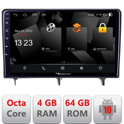 Navigatie Honda Civic 2022- Nakamichi NAM5510 Qled Octa Core 720p 4+64 DSP 360 camera carplay android auto