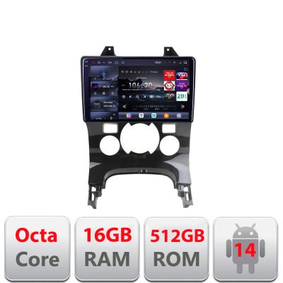 Navigatie Peugeot 3008 5008 2007-2015 Edotec Kit-323 8 core QLED 2K 12+256GB 360 Android Waze USB Navigatie Internet Youtube Radio