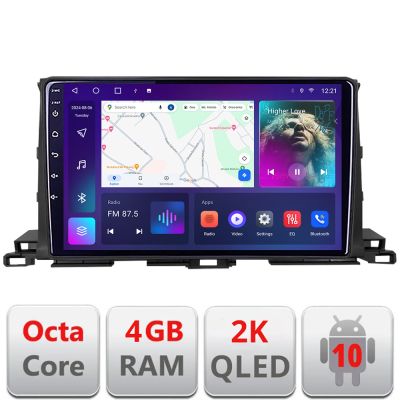 Navigatie Toyota Highlander 2013-2018 Android ecran Qled 2K Octa core 4+32 KIT-highlander13+EDT-E410-2K