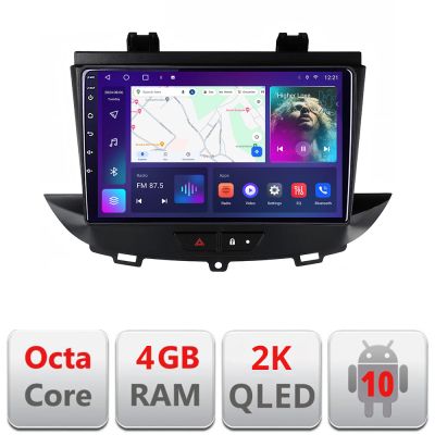Navigatie Opel Grandland X Crossland X 2016-2020 QLED 2K Octa core 4+32 DSP 360 Optic FHD internet gps radio carplay android auto Kit-+EDT-E409-2K