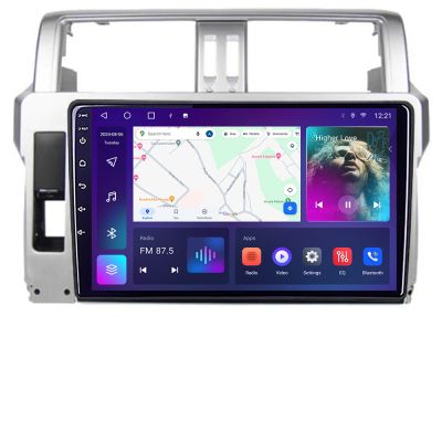 Navigatie Toyota Landcruiser J150 Prado 2014-2017 C-065 Android Octa Core Ecran 2K QLED GPS 4G 4+32GB 360 KIT-065+EDT-E410-2K