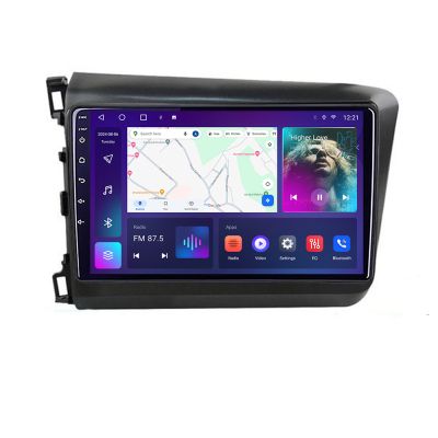 Navigatie Honda Civic Sedan C-132 Android Octa Core Ecran 2K QLED GPS 4G 4+32GB 360 KIT-132+EDT-E409-2K