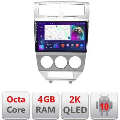 Navigatie Dodge Caliber 2006-2010 C-CALIBER-06 Android Octa Core Ecran 2K QLED GPS 4G 4+32GB 360 KIT-caliber-06+EDT-E410-2K