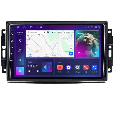 Navigatie CHRYSLER Jeep Manual C-202 Android Octa Core Ecran 2K QLED GPS 4G 4+32GB 360 KIT-202+EDT-E410-2K v2