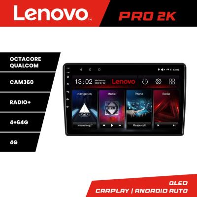 Navigatie Fiat BRAVO 2007-2014 Lenovo Kit-BRAVO 8 core QLED 2K 4+64 360 Android Waze USB Navigatie Internet Youtube Radio