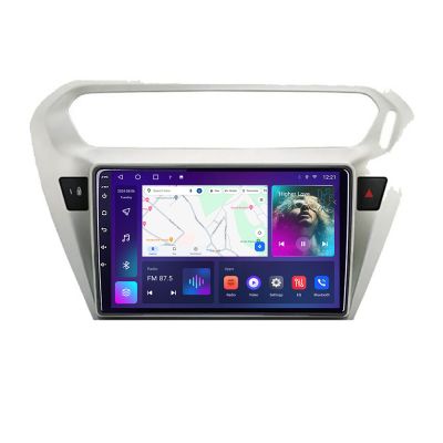 Navigatie Peugeot 301 Citroen C-Elisee C-301 Android Octa Core Ecran 2K QLED GPS 4G 4+32GB 360 KIT-301+EDT-E409-2K v1