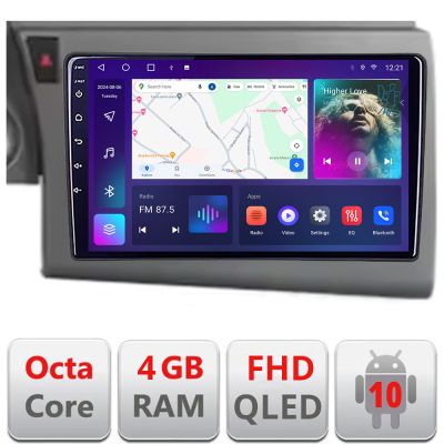 Navigatie Audi A6 C6 2004-2010 dedicata Android QLED octa core 4+64 4G DSP FHD carplay android auto radio gps internet Android kit-a6-c6+EDT-E309v3