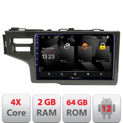 Navigatie Honda Fit 2014-2019 Android radio gps internet quad core 2+64 carplay android auto