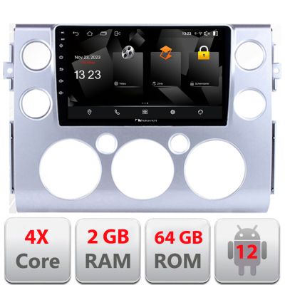 Navigatie Toyota FJ Cruiser 2006-2020 Android radio gps internet quad core 2+64 carplay android auto