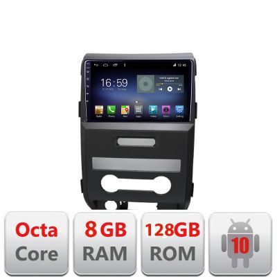 Navigatie Ford F150 2008-2014 Octa Core cu Android Radio Bluetooth Internet GPS WIFI DSP 8+128GB 4G