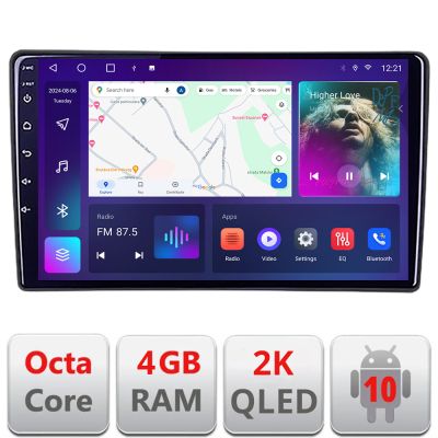 Navigatie Mitsubishi Space Star Mirage Attrage 2012-  QLED 2K Octa core 4+32 DSP 360 Optic FHD internet gps radio carplay android auto