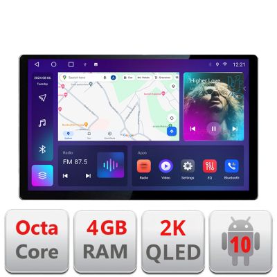 Navigatie dedicata DODGE RAM 2019- Edonav ecran 13" 2K 4+32 Android Waze USB Navigatie 4G 360 Toslink Youtube Radio kit-RAM201
