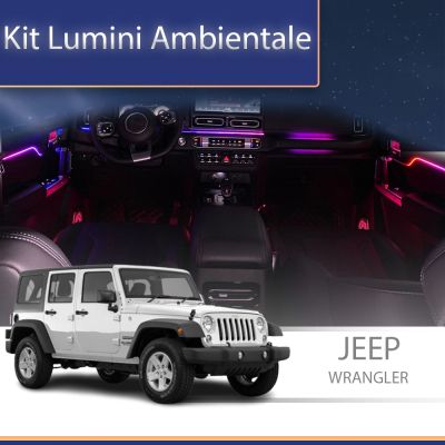 Lumini ambientale Jeep Wrangler 2014 guri de ventilatie controlabile din telefon AMB-JP-WRANGLER-2014-VENTS