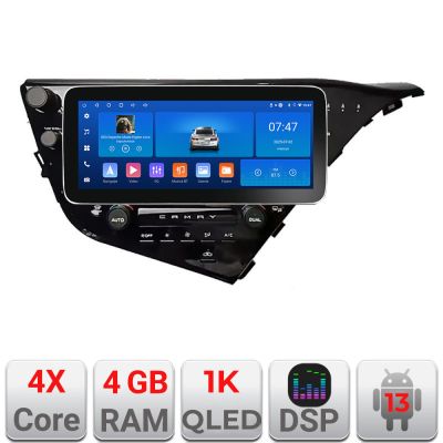 Navigatie Toyota Camry 2017-2021 Edotec 4+64 12.3 inch Incell 1K android Wifi 5Ghz gps internet  Kit-camry-2018