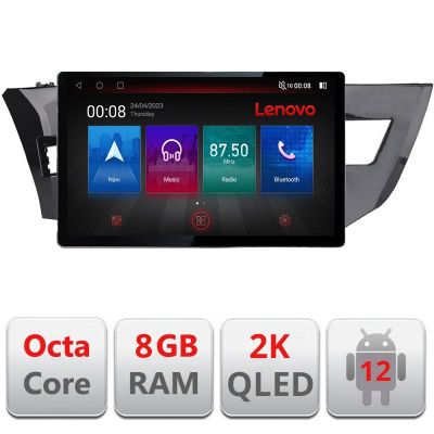 Navigatie Toyota Corolla 2013-2017 N-470 ecran 13" 2K 8+128 Android Waze USB Navigatie 4G 360 Toslink Youtube R