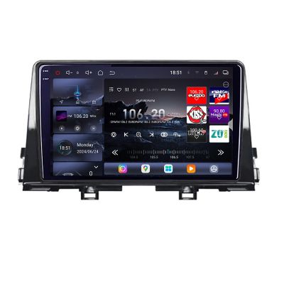 Navigatie Kia Picanto 2016- Edotec Kit-2217 8 core QLED 2K 12+256GB 360 Android Waze USB Navigatie Internet Youtube Radio