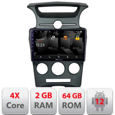 Navigatie Kia Carens 2006-2012 clima automata Android Ecran 720P Quad Core 2+64 carplay android auto