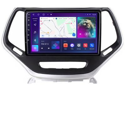 Navigatie Jeep Cherokee 2014-2019 Manual C-248 Android Octa Core Ecran 2K QLED GPS 4G 4+32GB 360 KIT-248+EDT-E410-2K
