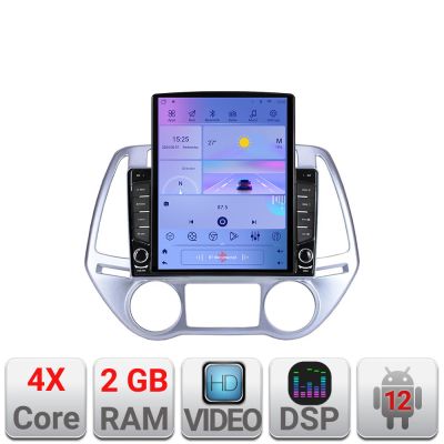 Navigatie Hyundai I20 2011-2014 manual si automat Android radio gps internet quad core 2+32 ecran vertical 9.7" Kit-i20-2012+EDT-E708