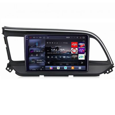 Navigatie Hyundai Elantra 2018- Edotec Kit-1581 8 core QLED 2K 12+256GB 360 Android Waze USB Navigatie Internet Youtube Radio