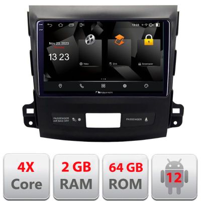 Navigatie Mitsubishi Outlander 2010 5230-056 Android Ecran 720P Quad Core 2+64 carplay android auto v1