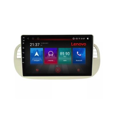 Navigatie Fiat 500 intre anii 2007-2015 Octa Core Android Radio Bluetooth GPS WIFI/4G DSP LENOVO 2K 8+128GB 360 Toslin