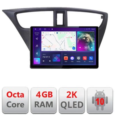 Navigatie dedicata Honda Civic 2012-2016 N-CIVIC Edonav ecran 13" 2K 4+32  Android Waze USB Navigatie  Internet Youtube Radio